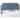 SAFAVIEH Dane Denim Blue/ White Piping Upholstered Headboard (Queen)