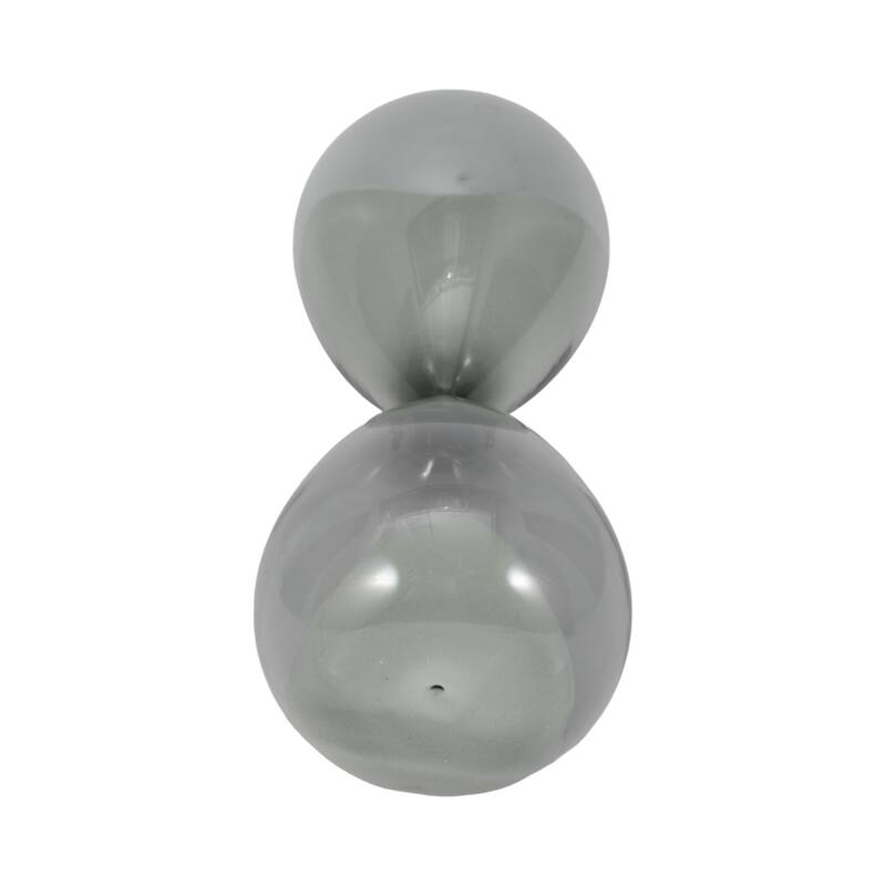 Modern Glass Hourglass Sculpture - Home Decor