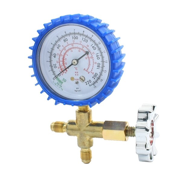 0-220 Psi Pressure Range Brass Single Gauge Valve for Air Condition
