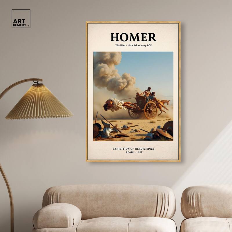Iliad Illustrated Canvas by Art Remedy