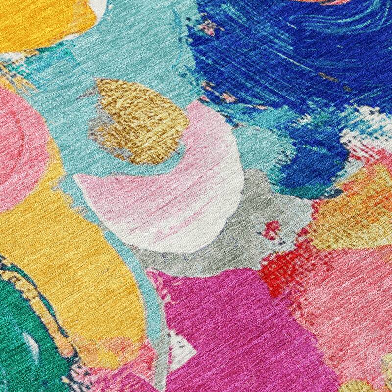 HomeRoots Abstract Transitional Rectangle Outdoor Rug