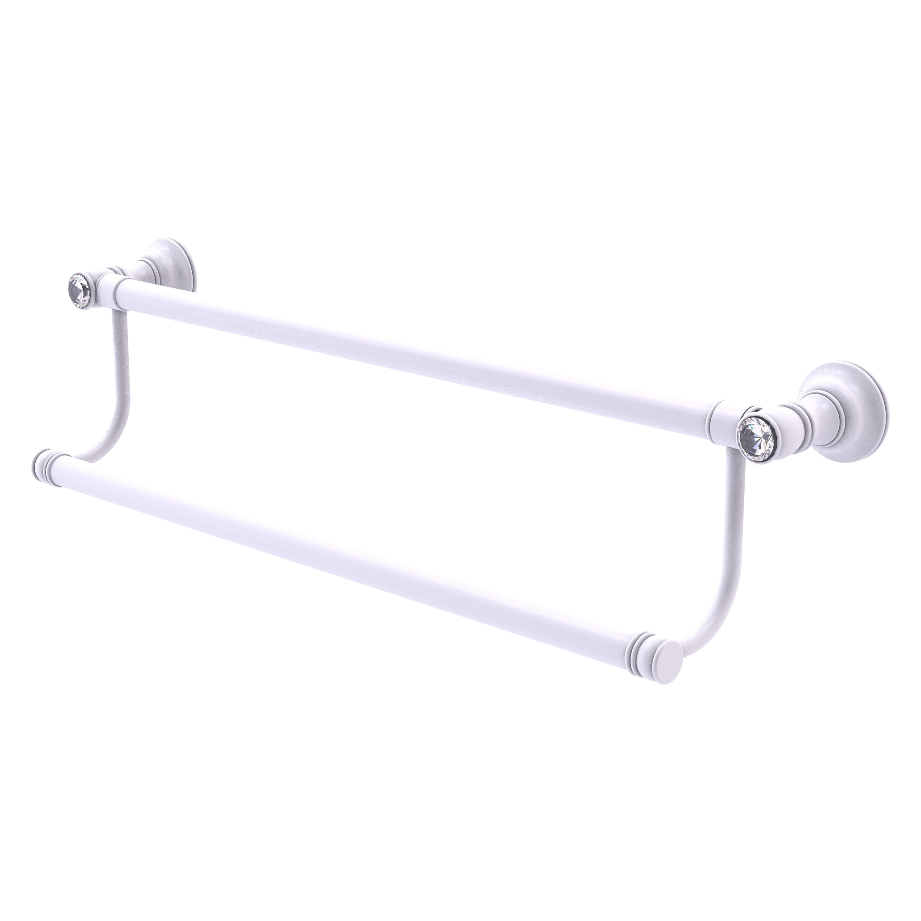 Allied Brass Carolina Crystal Collection 18 Inch Double Towel Bar