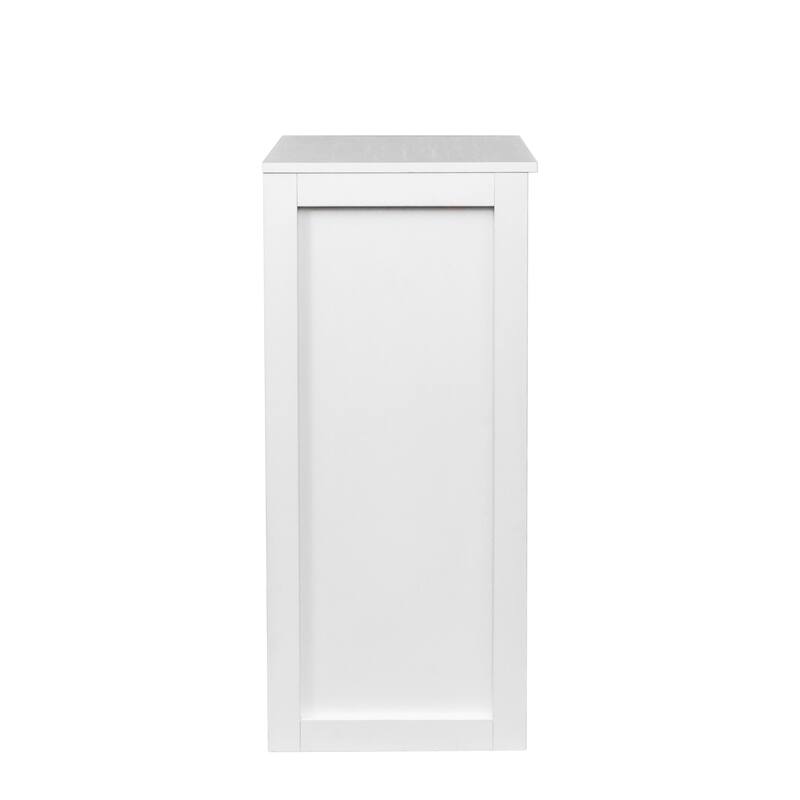 2-in-1 Coat Rack and Nightstand,Wood Bedside/Entryway Storage Organizer with Drawer & Hooks, Freestanding Clothes Hanger