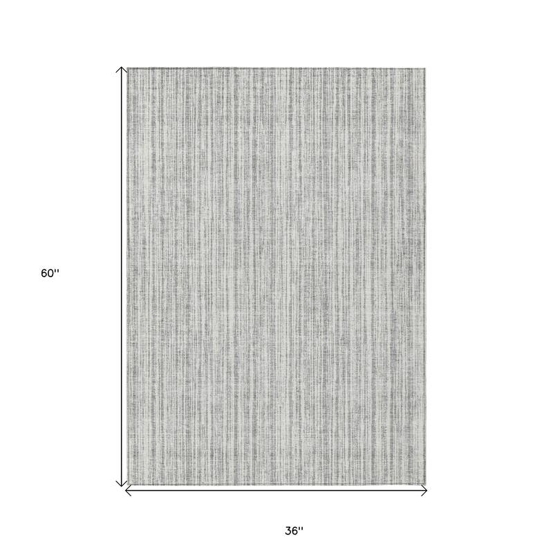 HomeRoots Striped Transitional Rectangle Outdoor Rug