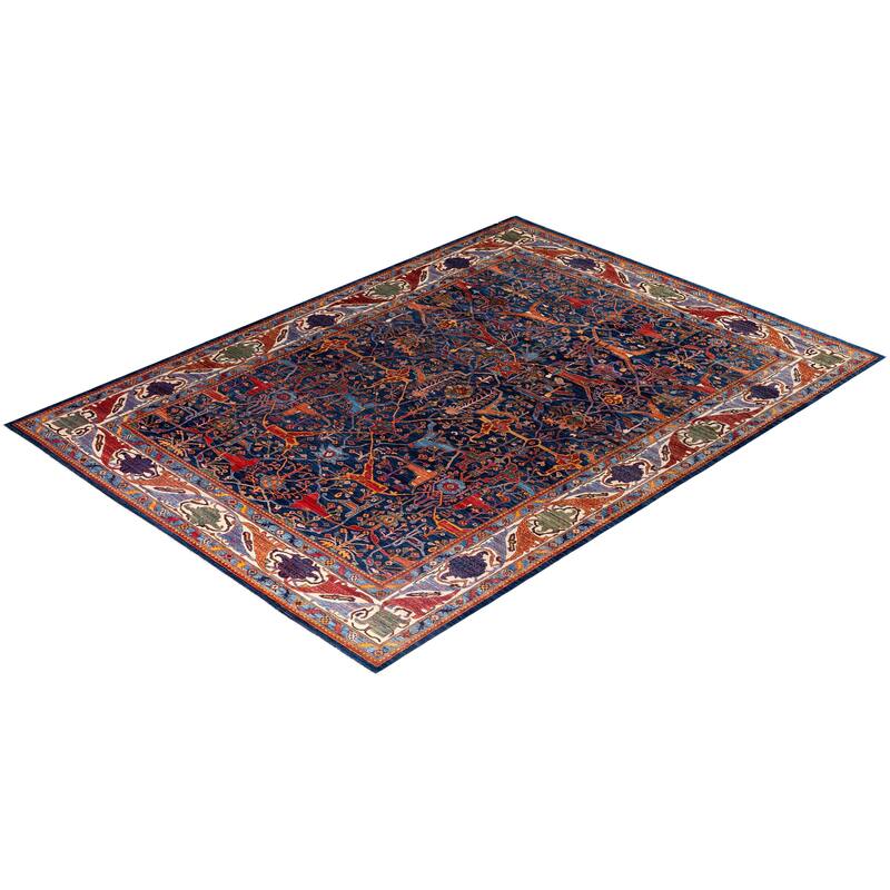 Serapi One-of-a-Kind Hand-Knotted Area Rug - Blue - 10' 0" x 13' 10"