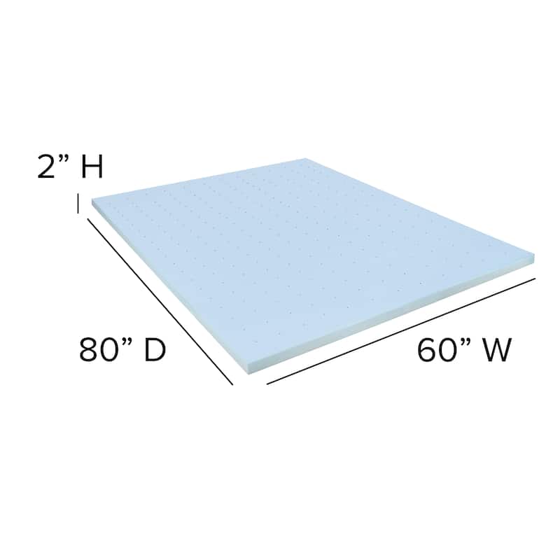 10" Mattress & Gel Memory Foam Topper Bundle Set