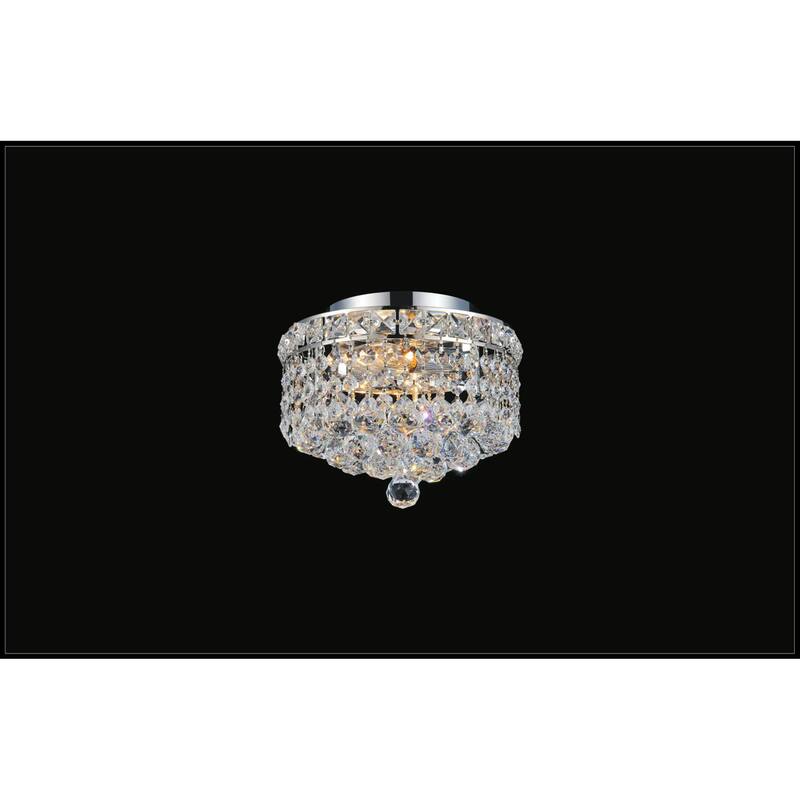 Luminous 2 Light Flush Mount With Chrome Finish - Chrome