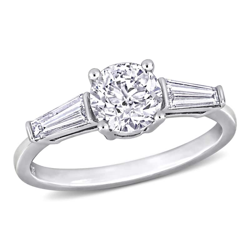 Miadora 1 5/8ct TDW Diamond 3Stone Engagement Ring in 14k White Gold