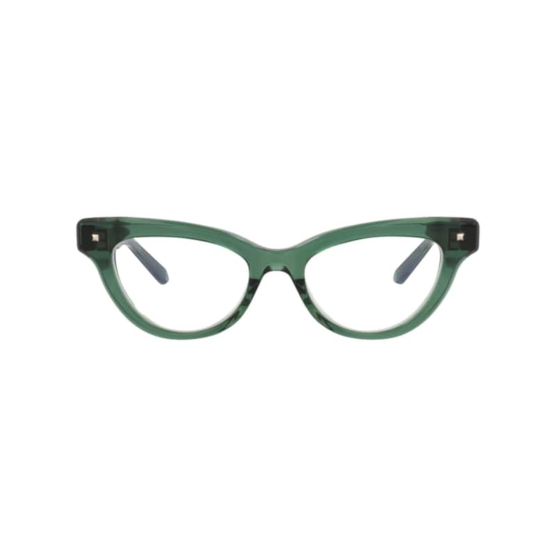 Valentino Cat Eye-Frame Acetate Optical Frames - Green Green Transparent - Multi