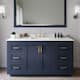 Option Dark Blue / White Quartz Top / Brushed Gold