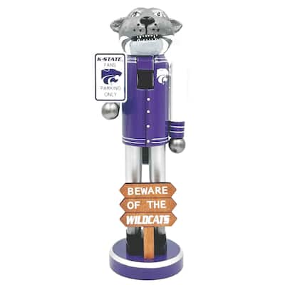 12" Kansas State Beware of the Wildcats Nutcracker