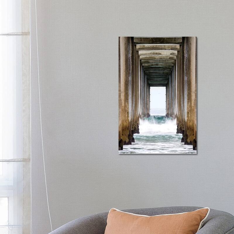 iCanvas "La Jolla Sropps Beach Pier " by Susanne Kremer Canvas Print - 26x18x1.5