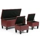 preview thumbnail 21 of 66, WYNDENHALL Lancaster 44 inch Wide Contemporary Rectangle Storage Ottoman