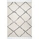 preview thumbnail 8 of 21, nuLOOM Boho Chic Zig Zag Trellis Tassel Shag Rug