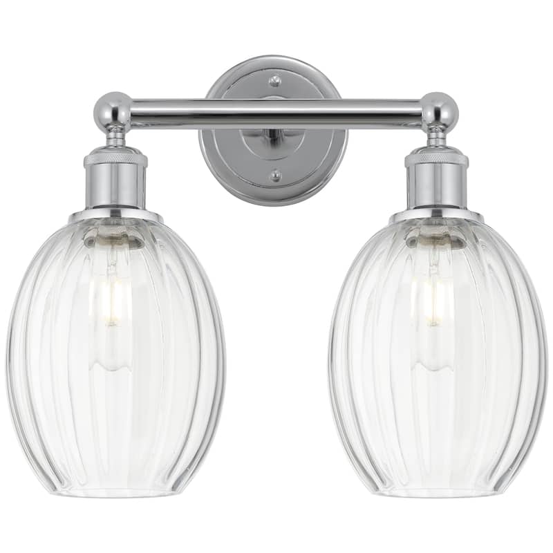 Innovations Lighting 616-2W-13-16 Preston Vanity Preston 2 Light 16" - Polished Chrome / Clear