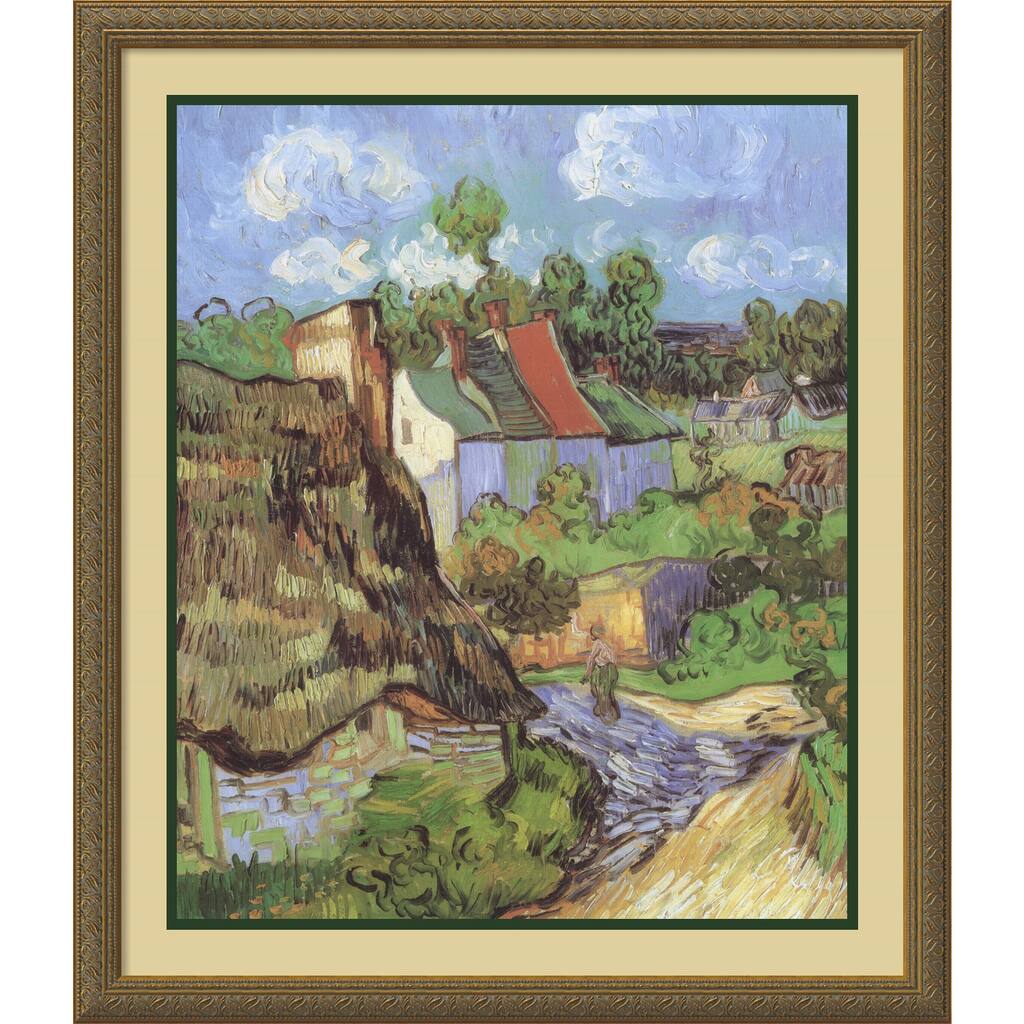 Framed Art Print 'House at Auvers, 1890' by Vincent van Gogh 26 x 30-inch