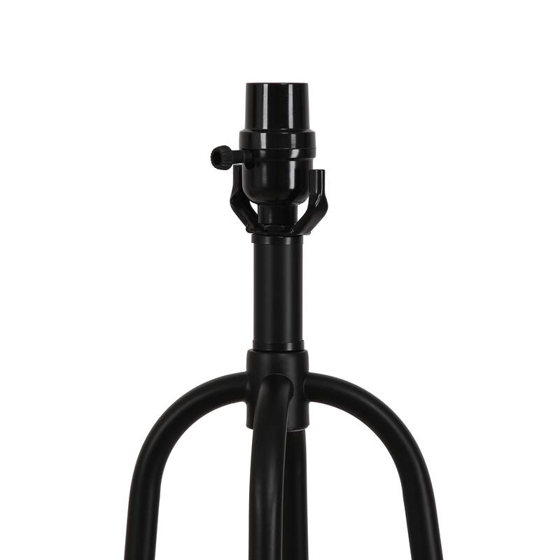 Matte Black Metal Floor Lamp with shelves