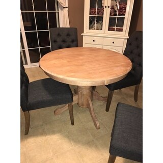Clic Pedestal Dining Table In White Wash Finish By Home Clic Pedestal Dining Table In White Wash Finish By Home Styles Free Shipping Today 13147522