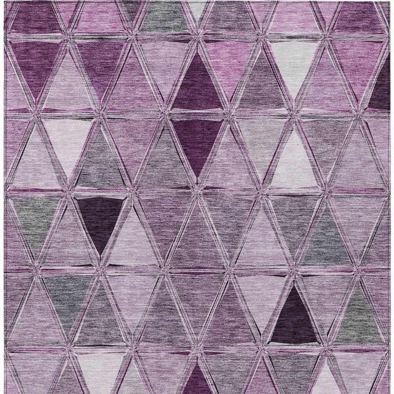 HomeRoots Geometric Transitional Rectangle Outdoor Rug