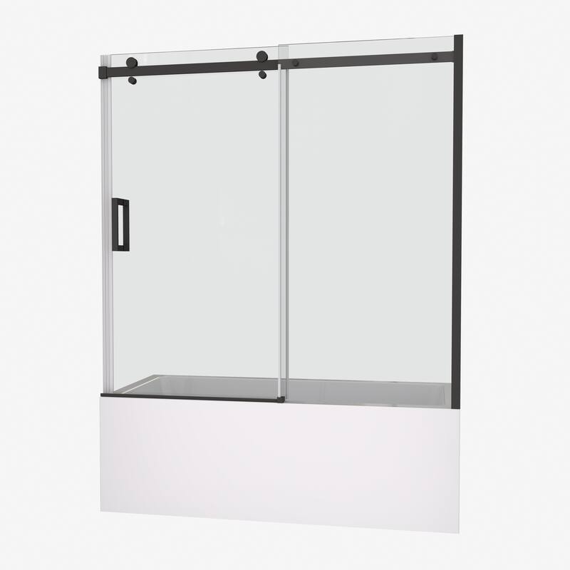 60"W x 58"H Frameless Single Sliding Shower Door - 60'' x 54''
