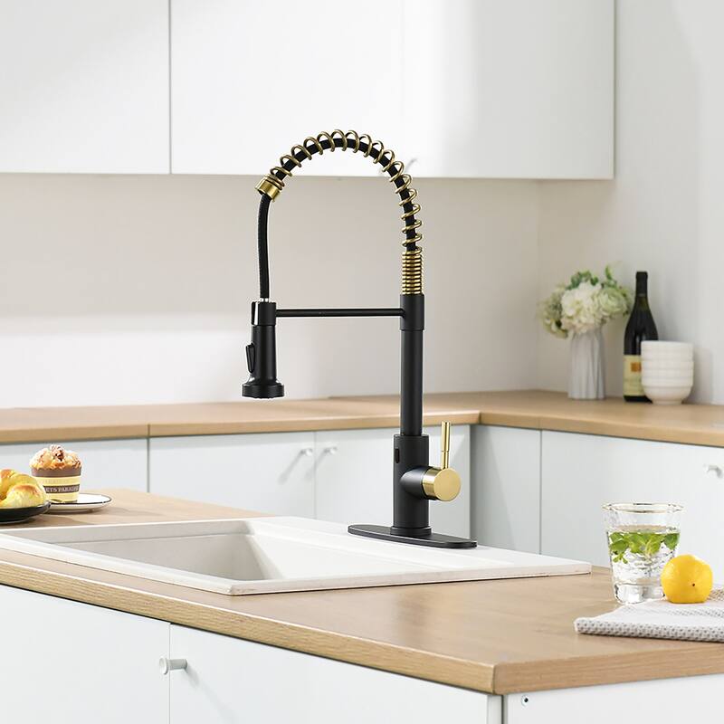 Touchless Stainless Steel 2-Function Pull-out Kitchen Sink Faucet