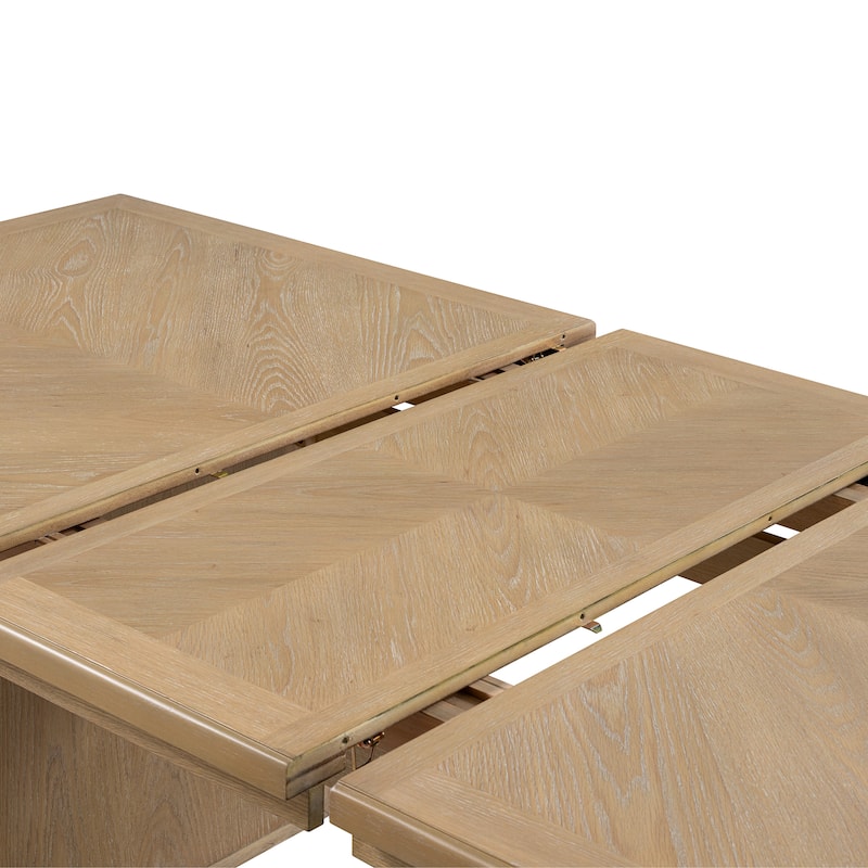 Furniture of America Virex Rustic 90-inch Solid Wood Extendable Dining Table