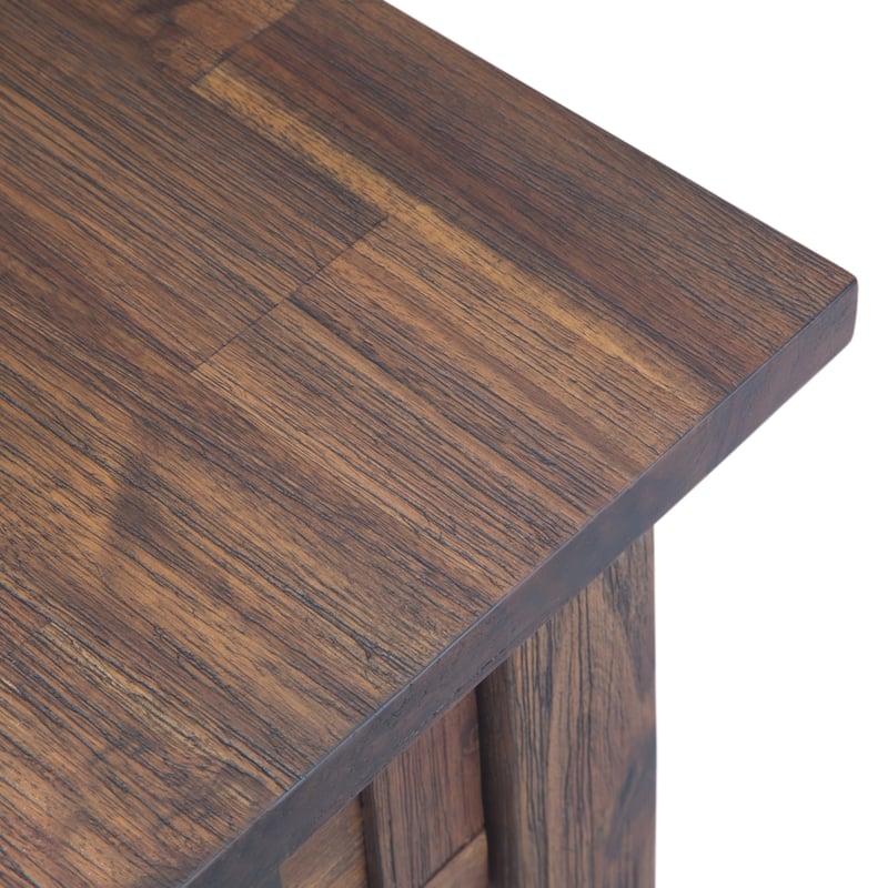WYNDENHALL Garret SOLID ACACIA WOOD 14 inch Wide Rectangle Rustic Narrow Side Table - 14" W x 24" D x 20" H