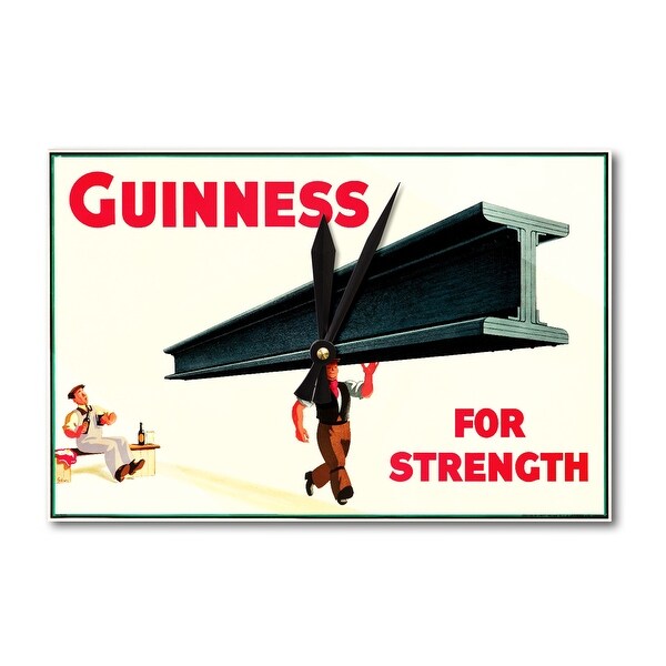 United Kingdom Guinness For Strength Artist John Gilroy C 1934 Vintage Advertisement Acrylic Wall Clock