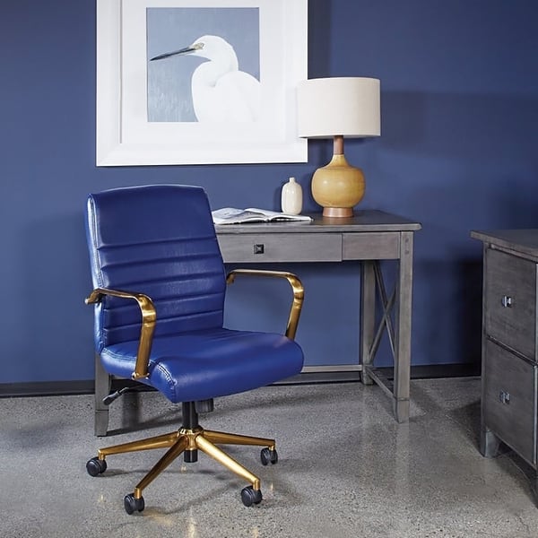 slide 2 of 48, Baldwin Mid-Back Faux Leather Chair