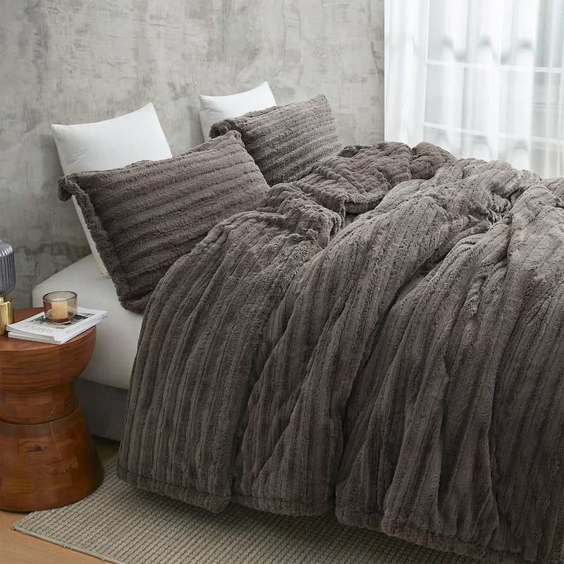 You're Makin Me Plush® - Coma Inducer® Oversized Comforter Set - Petrified Oak