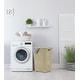 preview thumbnail 2 of 23, Superio Plastic Wicker Laundry Hamper with Lid Large Capacity - Capacity: 60l
