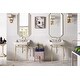 preview thumbnail 11 of 9, Wellington 24" Single Console Sink with Metal Finish Stand