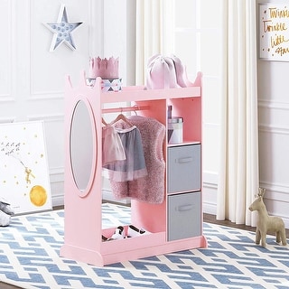 Kidkraft Dress Up Armoire and Vanity UnitKids Dressing Table Stool Mirror 