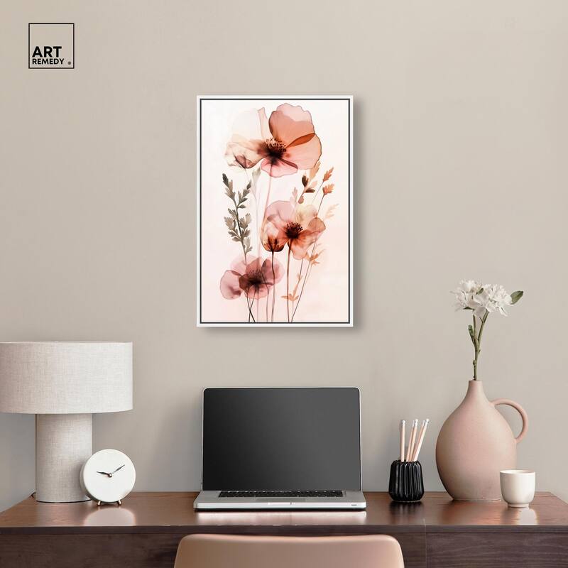 Petal Dye II Canvas by Art Remedy