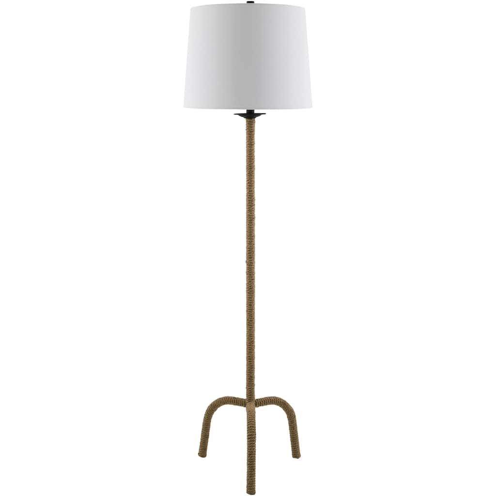 Livabliss Seraya Rustic Accent Floor Lamp - 61"H x 16"W x 16"D