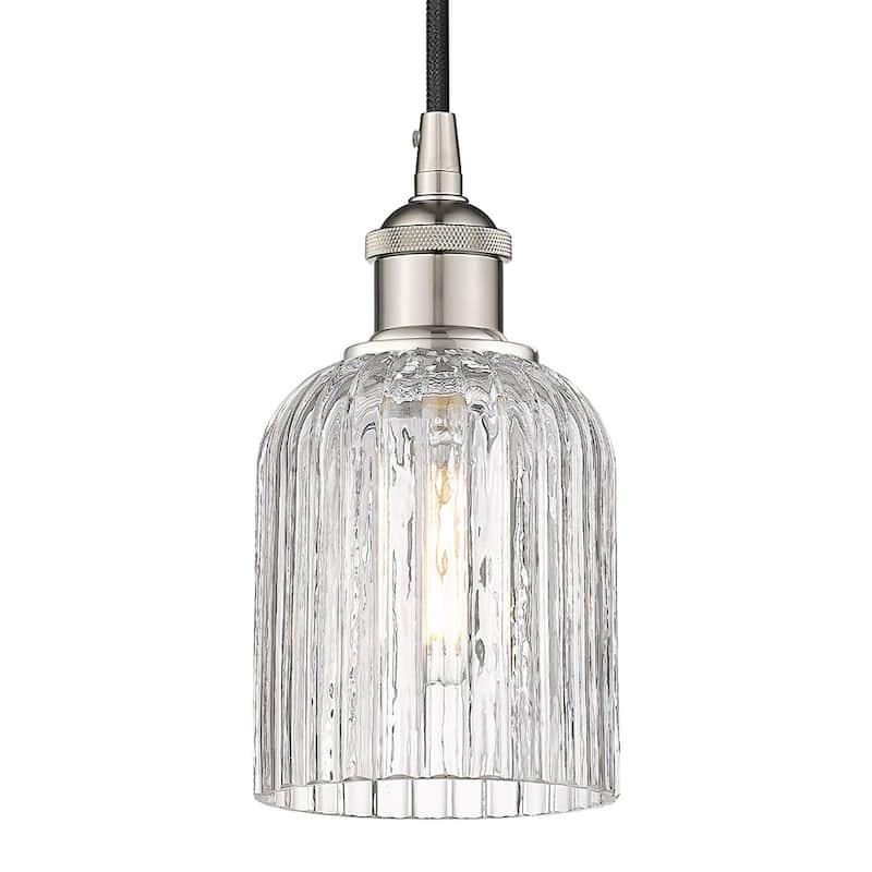 Innovations Lighting 616-1P 9 5 Bridal Veil Pendant Bridal Veil 5" - Polished Nickel
