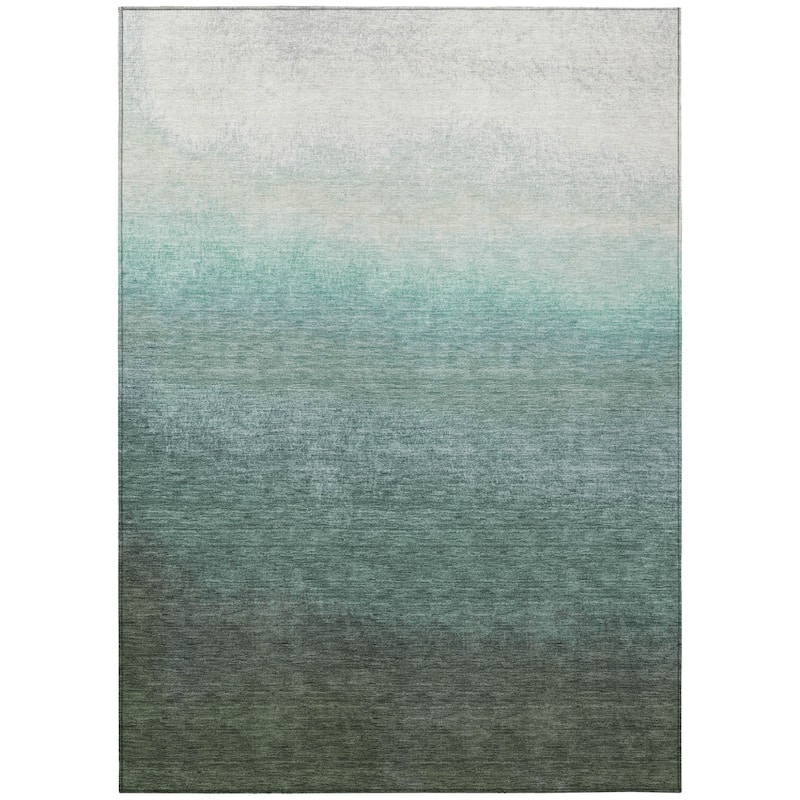 HomeRoots Ombre Transitional Rectangle Outdoor Rug
