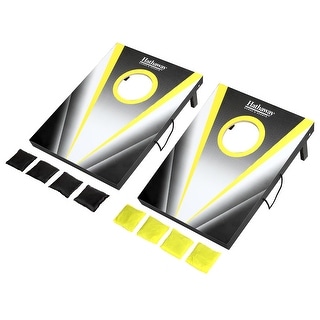 Hathaway Compact Cornhole Bean Bag Toss Game Set - 23.6"L x 18.125"W x 1.6"H