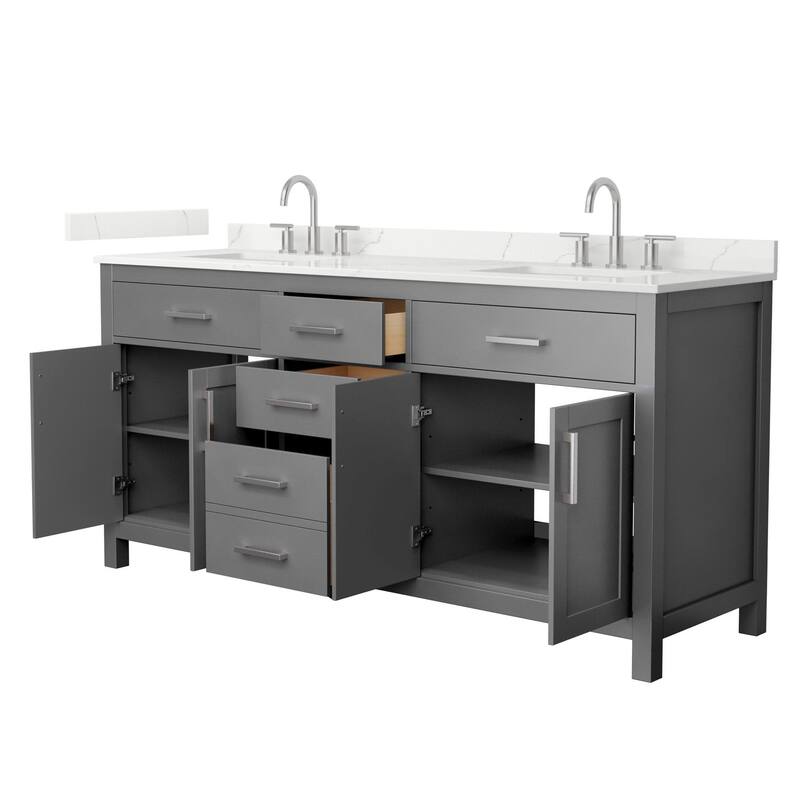 Wyndham Collection WCG2424-72D-QTZ-US3MXX Beckett 72" Free Standing