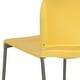 preview thumbnail 73 of 88, 5 Pack 880 lb. Capacity Full Back Contoured Sled Base Stack Chair - 23.75"D x 19.5"W x 32"H