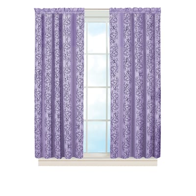 Scroll Insulated Sheen Curtain Panel
