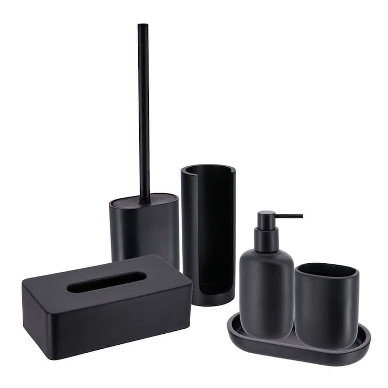 6-Piece Minimalist Bathroom Accessory Set