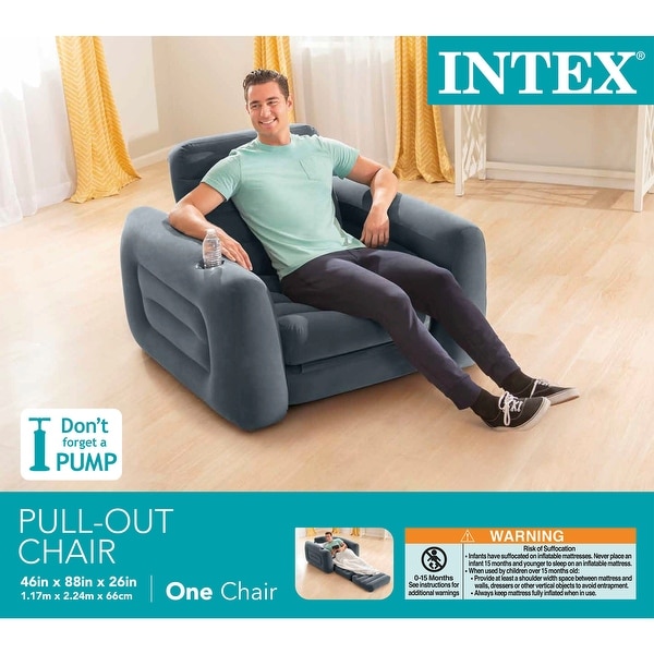 Intex inflatable camping chair 48 inch on sale x 44 inch x 39 inch