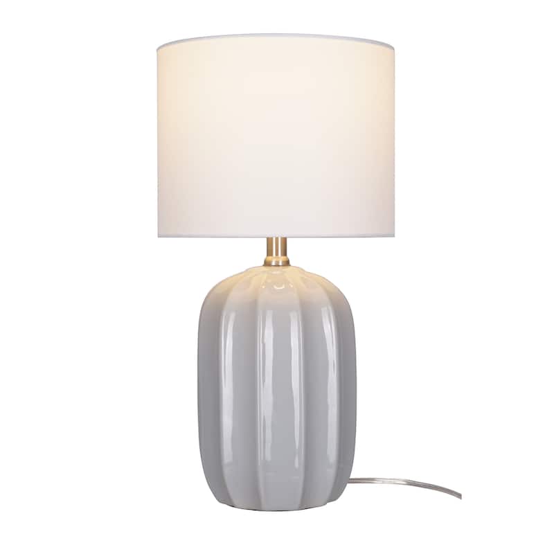 Catalina Arcadia Ceramic Table Lamp - Gray