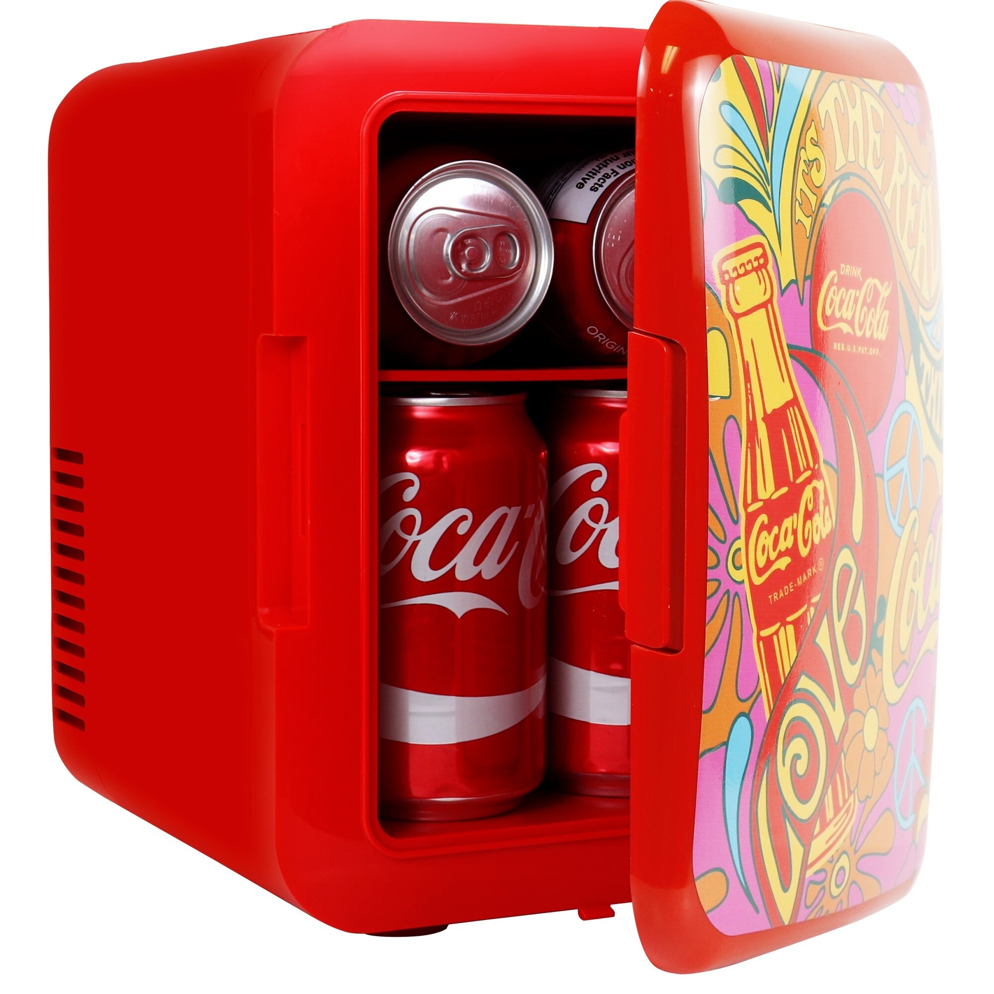 https://ak1.ostkcdn.com/images/products/is/images/direct/2381b888af33925912079d5a52c0148c6e498be8/Coca-Cola-Peace-1971-Series-4L-Cooler-Warmer-w--12V-DC-and-110V-AC-Cords%2C-6-Can-Portable-Mini-Fridge.jpg
