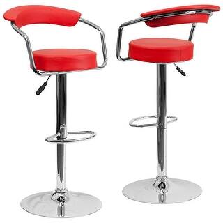 buy red chrome counter bar stools online at overstock com our