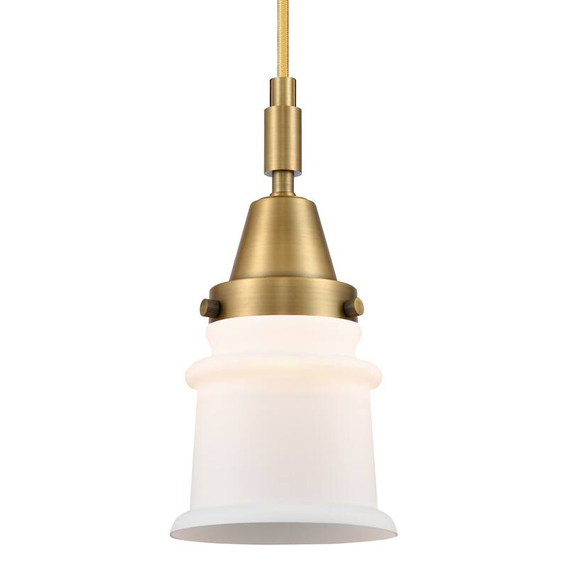 Innovations Lighting 447-1P-G181S Canton 5" Wide Mini Pendant with - Brushed Brass