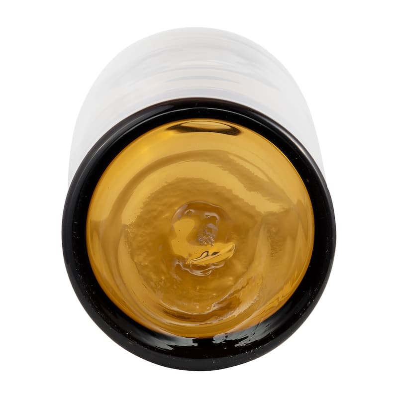Sagebrook Home Decorative Glass Vase with Modern Bottle Design