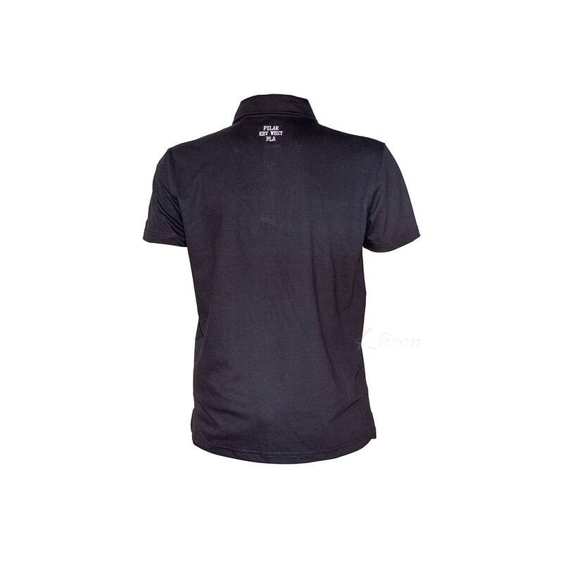 Hemingway Pilar Black w. Green & Red Stripes Regular Fit Polo Shirt by Alison Nautical