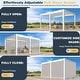 preview thumbnail 184 of 188, EROMMY Outdoor Louvered Pergola Gazebo with Adjustable Aluminum Rainproof Roof